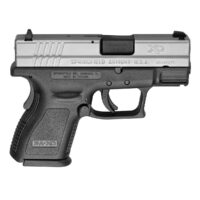 Springfield Armory XD Sub-Compact 9mm Luger 3in Black/Stainless Pistol - 10+1 Rounds